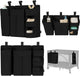 Lionelo Seitentasche groß – Nachttischtasche, Kinderbett-Organizer 58×11×58 cm – 3-teiliges modulares Design mit Reißverschlusstasche – für Reisebett, Beistellbox – verstärkt, multifunktional herausnehmbar – Windeln, Feuchttücher-Zubehör