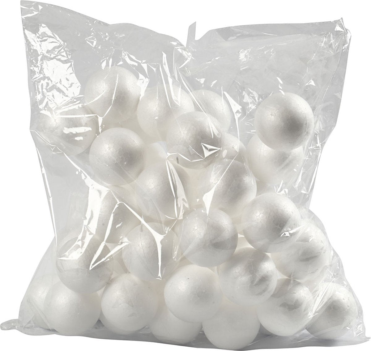 Creativ Company Bälle, D 6 cm, weiß, 50 Stück 1 Box