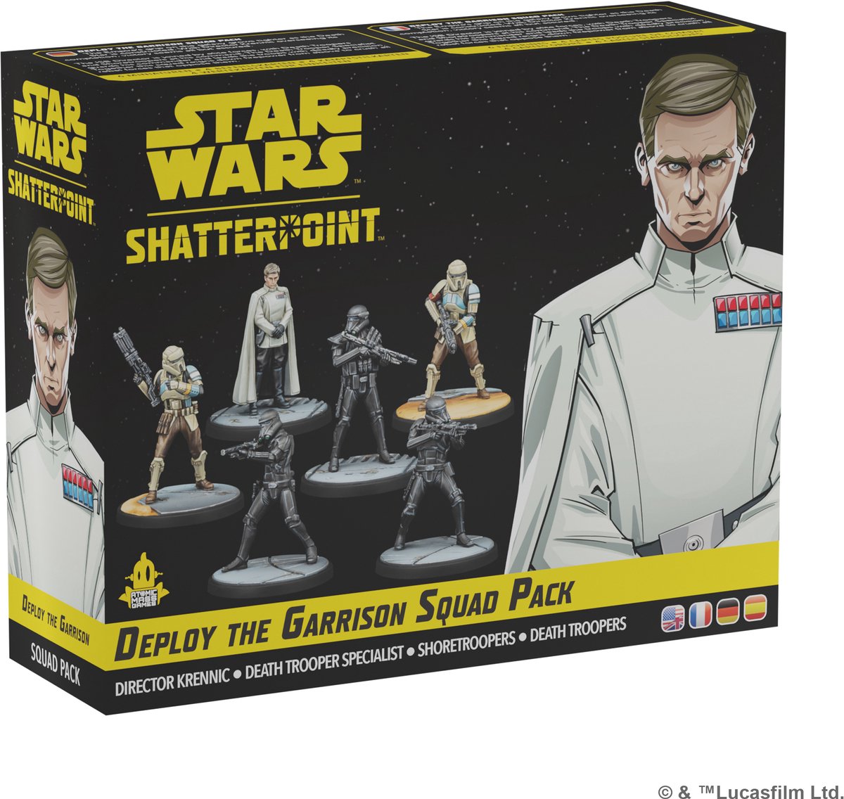 Atomic Mass Games Star Wars Shatterpoint Deploy the Garrison Squad Pack – en fr de pl es