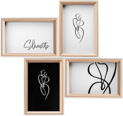 Walther Silhouette - Holzrahmen-Galerie - Fotogröße 4x10x15 cm - Natur
