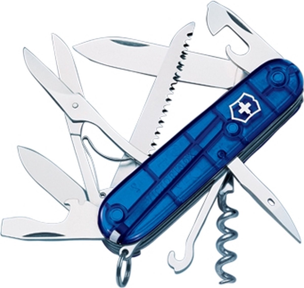 Victorinox Huntsman Blue Schweizer Taschenmesser – 15 Funktionen – Blau
