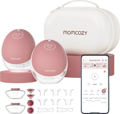 Momcozy m9 – Freisprech-Milchpumpe – 2 Stück – elektrisch – App-Steuerung – leise kompakt