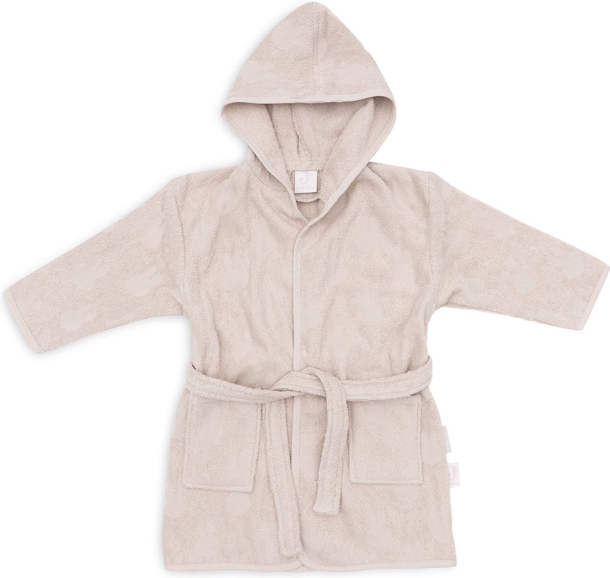 Jollein x Miffy – Baby-Bademantel Frottee 1–2 Jahre – Kinder-Bademantel mit Kapuze – Miffy-Jacquard – Nougat