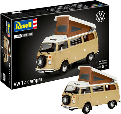 Revell Modellbausatz - VW T2 Camper 1:24 - 112-tlg.