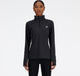 New Balance Sport Essentials Space Dye 1 4 Damen-Sportpullover – Schwarz