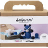 Creativ Company Hobby-Set Amigurumi, Waschbär, Schwarz, Blau, 1 Box