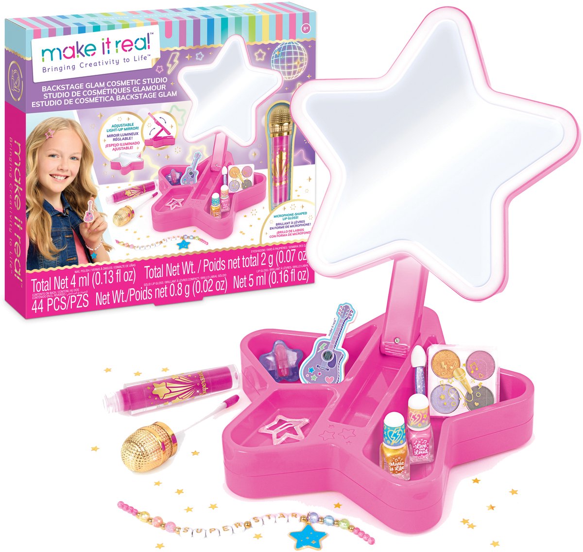 Spectron macht es zu einem echten Backstage-Glamour-Beauty-Studio-Set – 44-tlg.