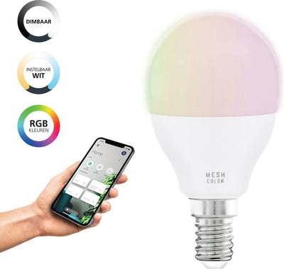 Eglo connect.z smarte LED-Lampe – E14 – ø 4,5 cm – einstellbares RGB-Weißlicht – dimmbar – Zigbee
