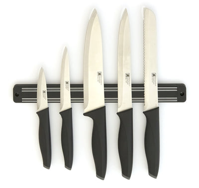 Richardson Sheffield – Advantage – 5-teiliges Messerset mit Magnetstange 33 cm – Schwarz