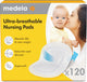 Medela – ultra-atmungsaktive Stilleinlagen – Einweg – zum Stillen – hautfreundlich und bequem – 120 Stück