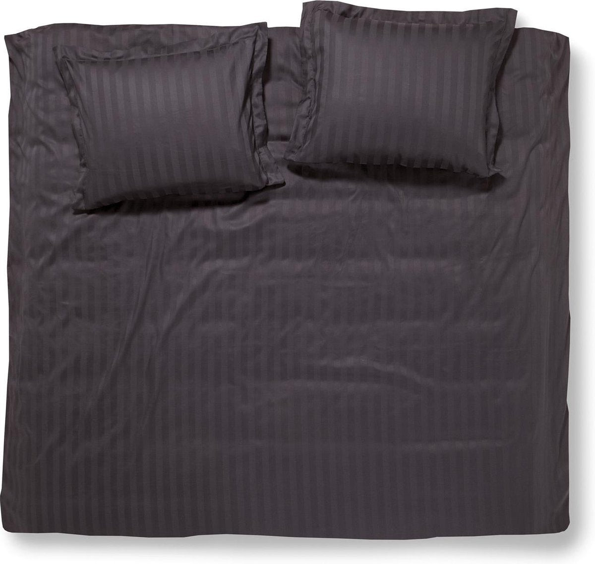 Damai linea – Bettbezug – 240 x 200 220 cm – Einzelbetten – Graphit + 2 Kissenbezüge 60 x 70
