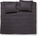 Damai linea – Bettbezug – 240 x 200 220 cm – Einzelbetten – Graphit + 2 Kissenbezüge 60 x 70
