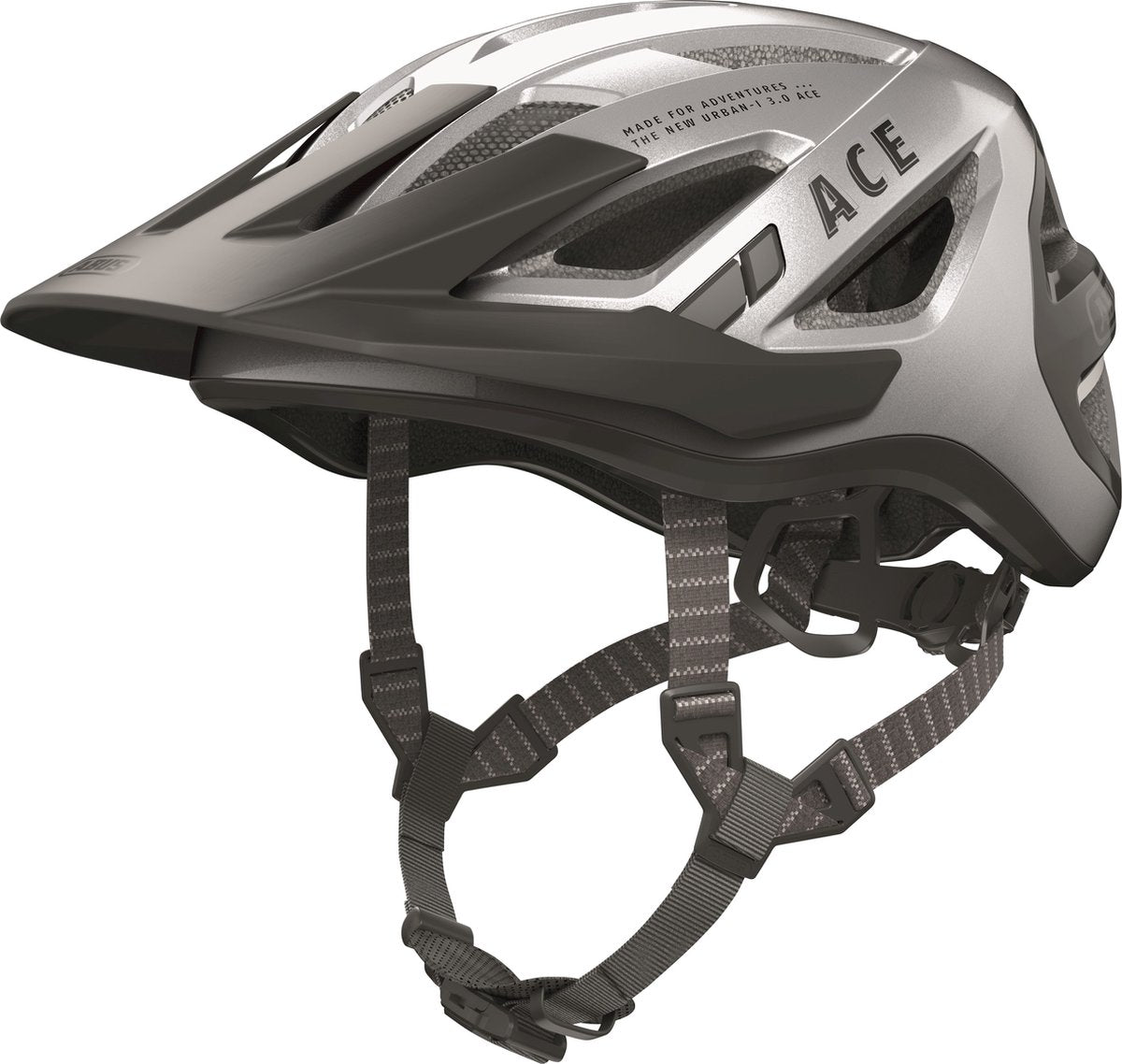 Abus Helm Urban-I 3.0 ACE glänzend Silber M 52-58cm
