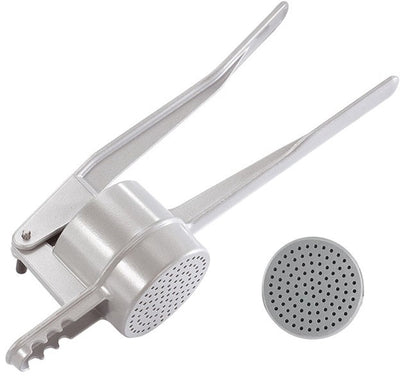 Westmark Spätzle- und Püreepresse, Rundlöcher, Aluminiumguss, Länge: 41 cm, Spätzlepresse, Silber, 61102260