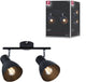 Paulmann Strahler Davy E27 230V max. 2x20w dimmbar schwarz