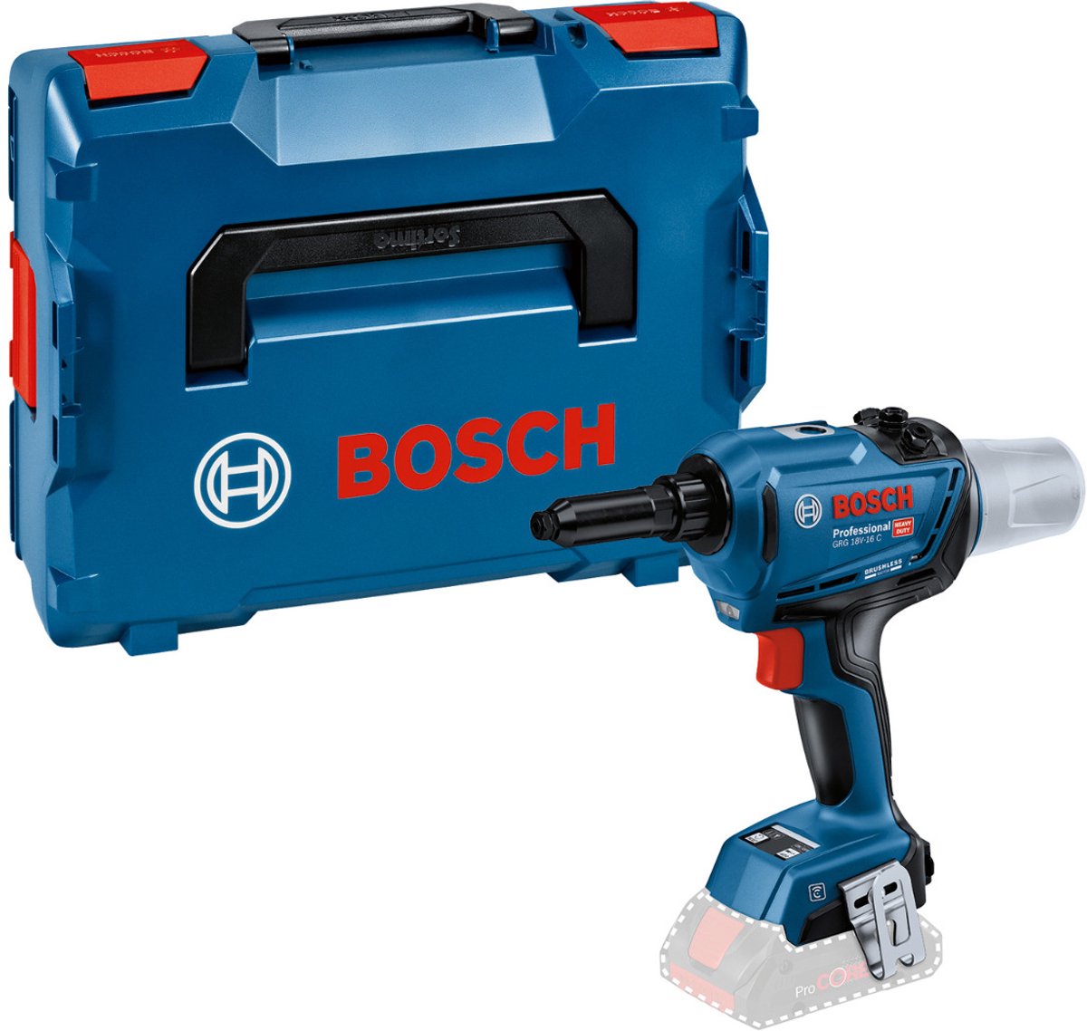 Bosch GRG 18V-16 C Professional - Akku-Nietpistole - 18V - in L-Boxx 136
