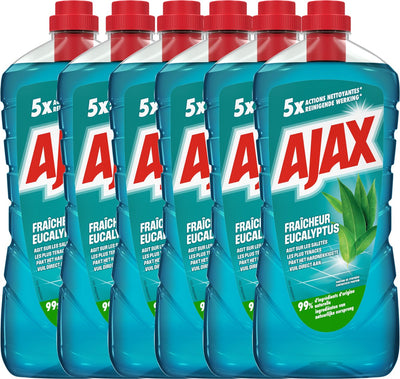 Ajax Allzweckreiniger – Eukalyptusduft – 6 Flaschen x 1,25 l