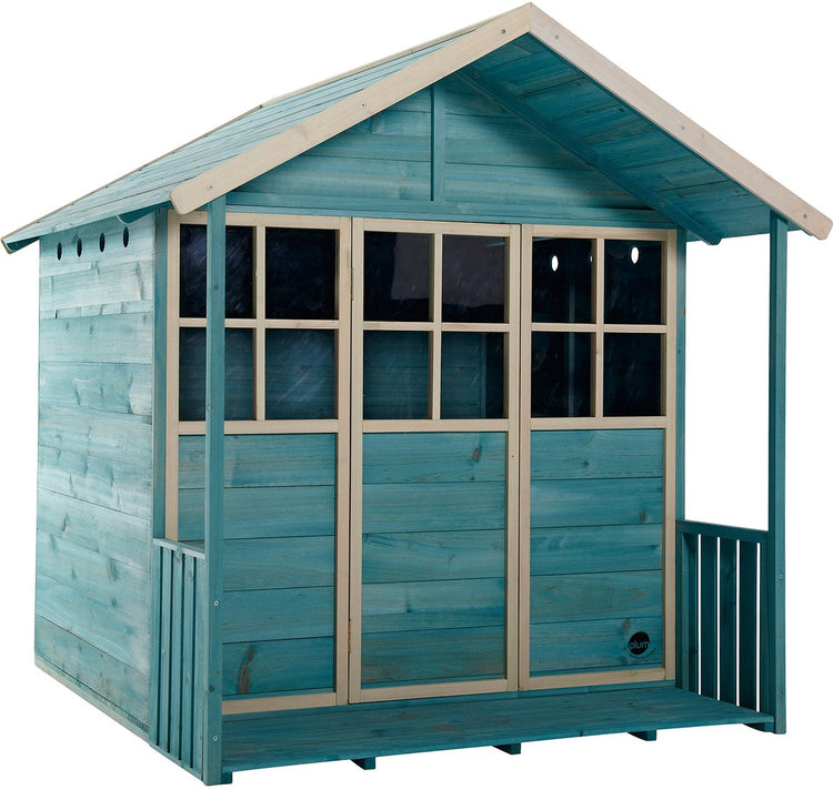 Pflaumen-Deckhaus-Spielhaus aus Holz