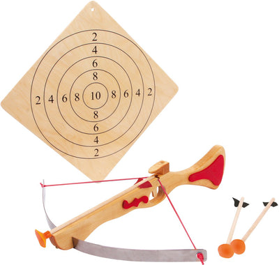 Kleine Fuß -Holz -Sportrohrbog mit Target Board, 4dlg.