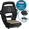 Qibbel Q344 Rücksitz 6+ Junior mit Fußstützen und Schutzplatten Khaki Schwarz
