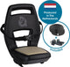 Qibbel Q344 Rücksitz 6+ Junior mit Fußstützen und Schutzplatten Khaki Schwarz