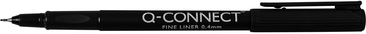 Q-Connect Fineliner, 0,4 mm, schwarz