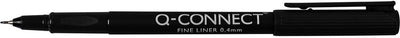 Q-Connect Fineliner, 0,4 mm, schwarz