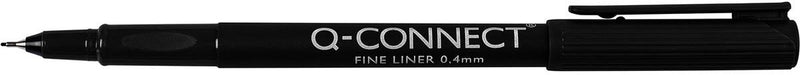 Q-Connect Fineliner, 0,4 mm, schwarz
