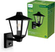 Philips LED Philips Kinno Wandleuchte – Außenleuchte – Bewegungssensor – Schwarz – E27-Fassung – maximal 25 W – wetterfest; IP44 - Stehwandleuchte