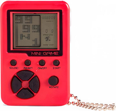 Kikkerland Taschen-Arcade-Spiel, ABS-Silikon, rot