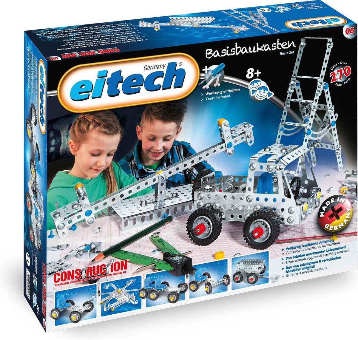 Eitech Construction - Baukasten - Grundbausatz - 8 Modelle