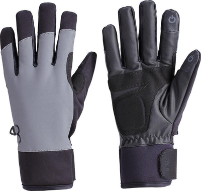 Bbb Cycling Coldshield Reflektierende Fahrradhandschuhe Winter – 5–10 ℃ – winddichte Fahrradhandschuhe – wasserdichte Fahrradhandschuhe Herren Damen – Touchscreen-kompatibel – reflektierend – Schwarz – Größe S – BWG-38