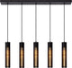 Lucide Lionel - Hängelampe - 5xE27 - Schwarz