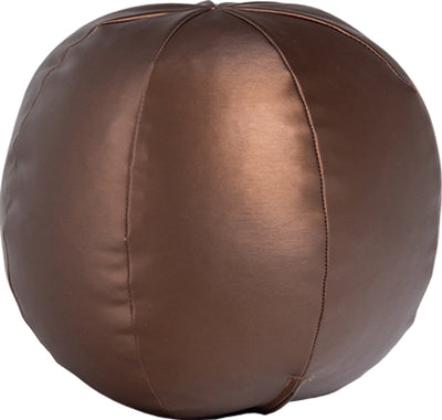 Woood Rodeoball-Kissen klein – Metallic – warmes Braun – 30 x 30 x 30 cm