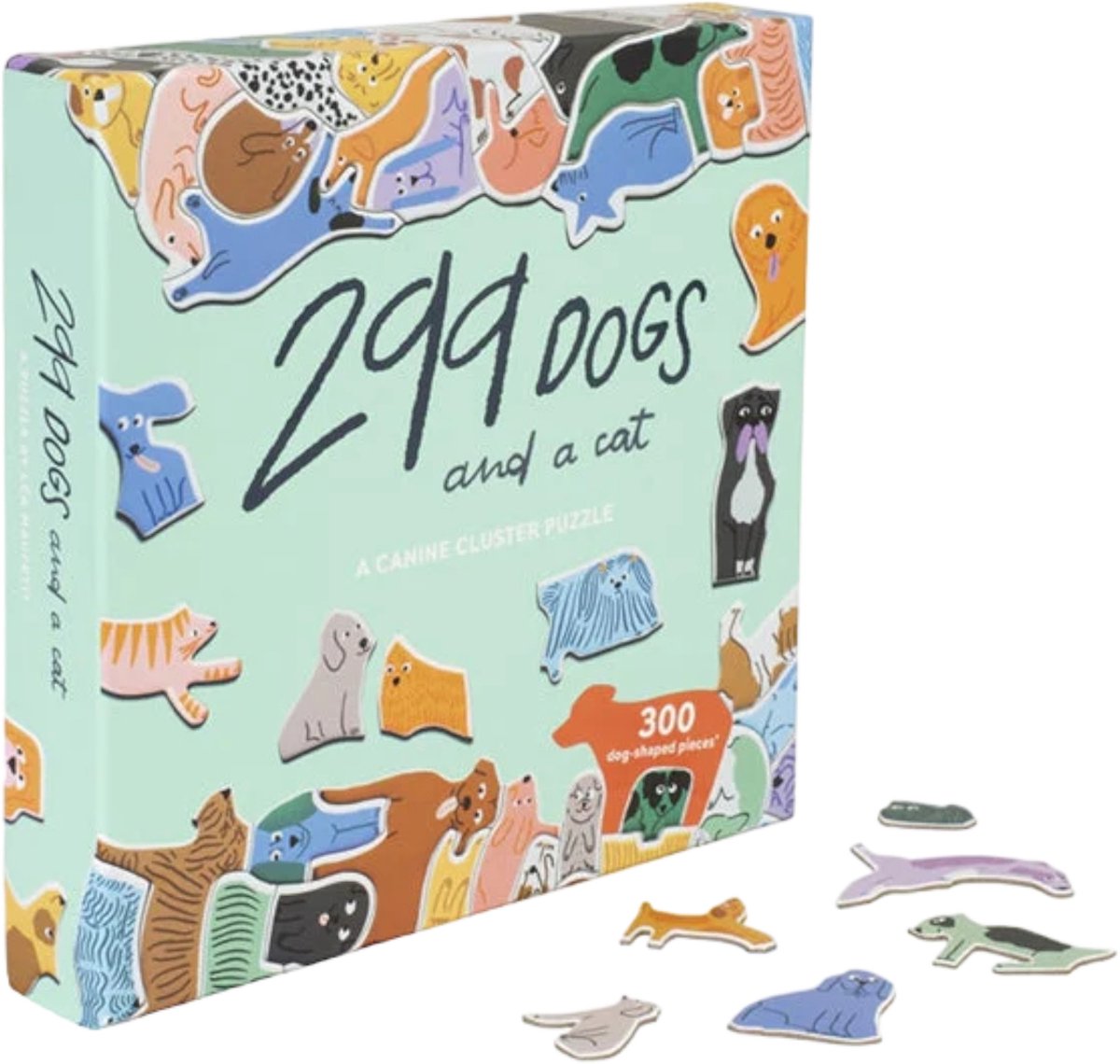 Laurence King – Puzzle „299 Hunde und eine Katze“ (300 Teile) – Englisch