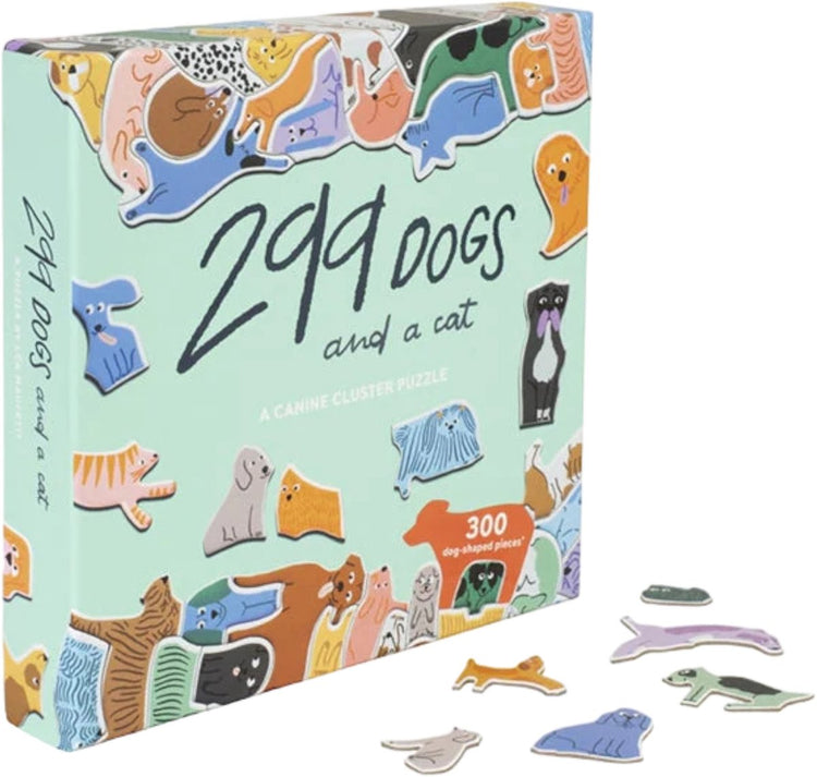 Laurence King – Puzzle „299 Hunde und eine Katze“ (300 Teile) – Englisch