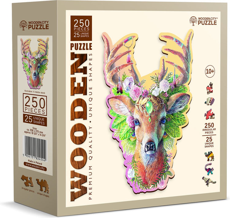 Hölzerne Stadt wood.city Puzzle - Holzpuzzle Modish Dear 250 Teile.