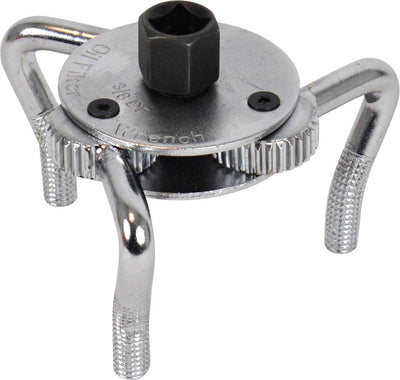 Carpoint Ölfilterschlüssel 3-beinig - 65-110 mm - für 3 8 Ratsche - 21 mm Steckschlüssel - Stahl - Universal