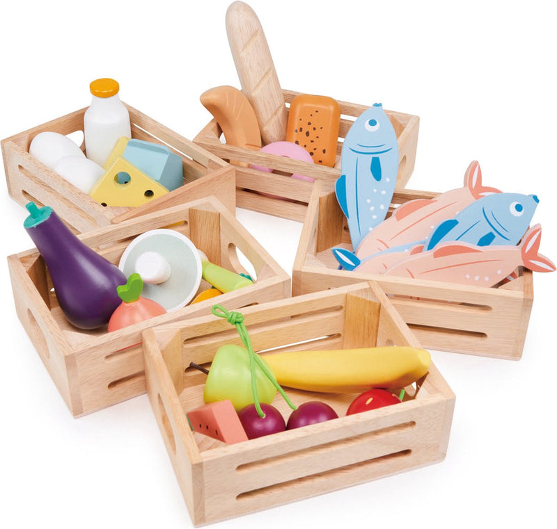 Mentari-Korb - Fisch - 14,5x10,5x5cm - 6 Teile - 3 Jahre