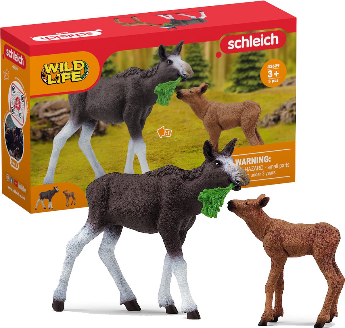 Schlich Wild Life Elch mit Kalb 42629