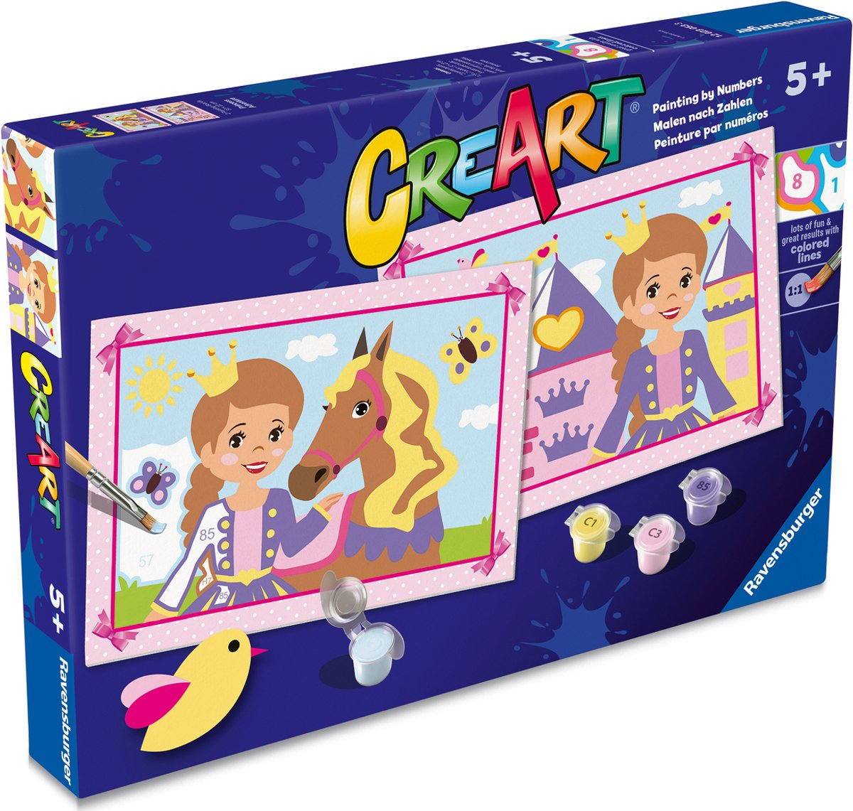 Ravensburger Creart Malen nach Zahlen – kleine Prinzessinnen