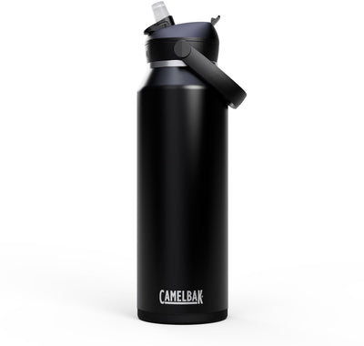 Camelbak Thrive Flip Straw – vakuumisoliert – Edelstahl-Isolierung Trinkflasche – 1,2 l – Schwarz (Schwarz)