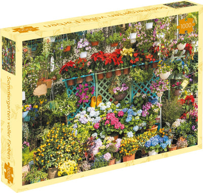 Tuckers lustiger Fabrik-Sommergarten voller Farben – Puzzle (1000 Teile) –