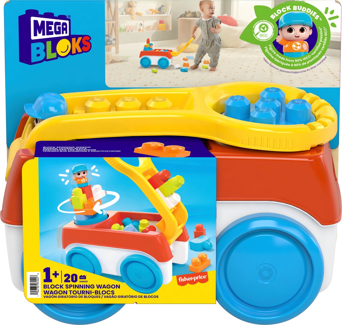 Mega Bloks Block Spinning Bolkerkar mit Bausteinen
