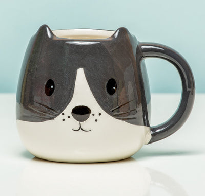 Balvi Kätzchenbecher schwarz und weiß 400 ml