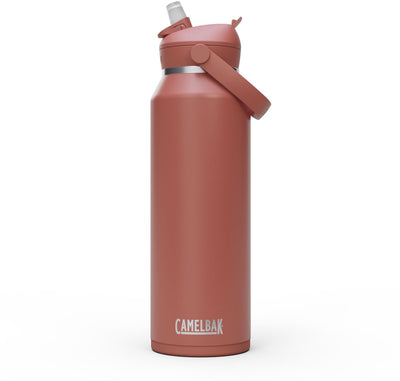 Camelbak Thrive Flip Straw – vakuumisoliert – Edelstahl-Isolierung Trinkflasche – 1,2 l – Rot (Sierra Red)