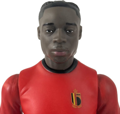 Megableu Actionfigur Red Devils – Jeremy Doku – Fußballpuppe mit beweglichen Gliedmaßen – offizielles Merchandise