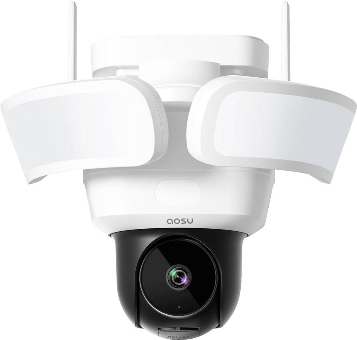 Aosu Floodlight Cam Pro – 5-Megapixel-Überwachungskamera – 360°-Ansicht – KI-Tracking – Vollfarb-Nachtsicht