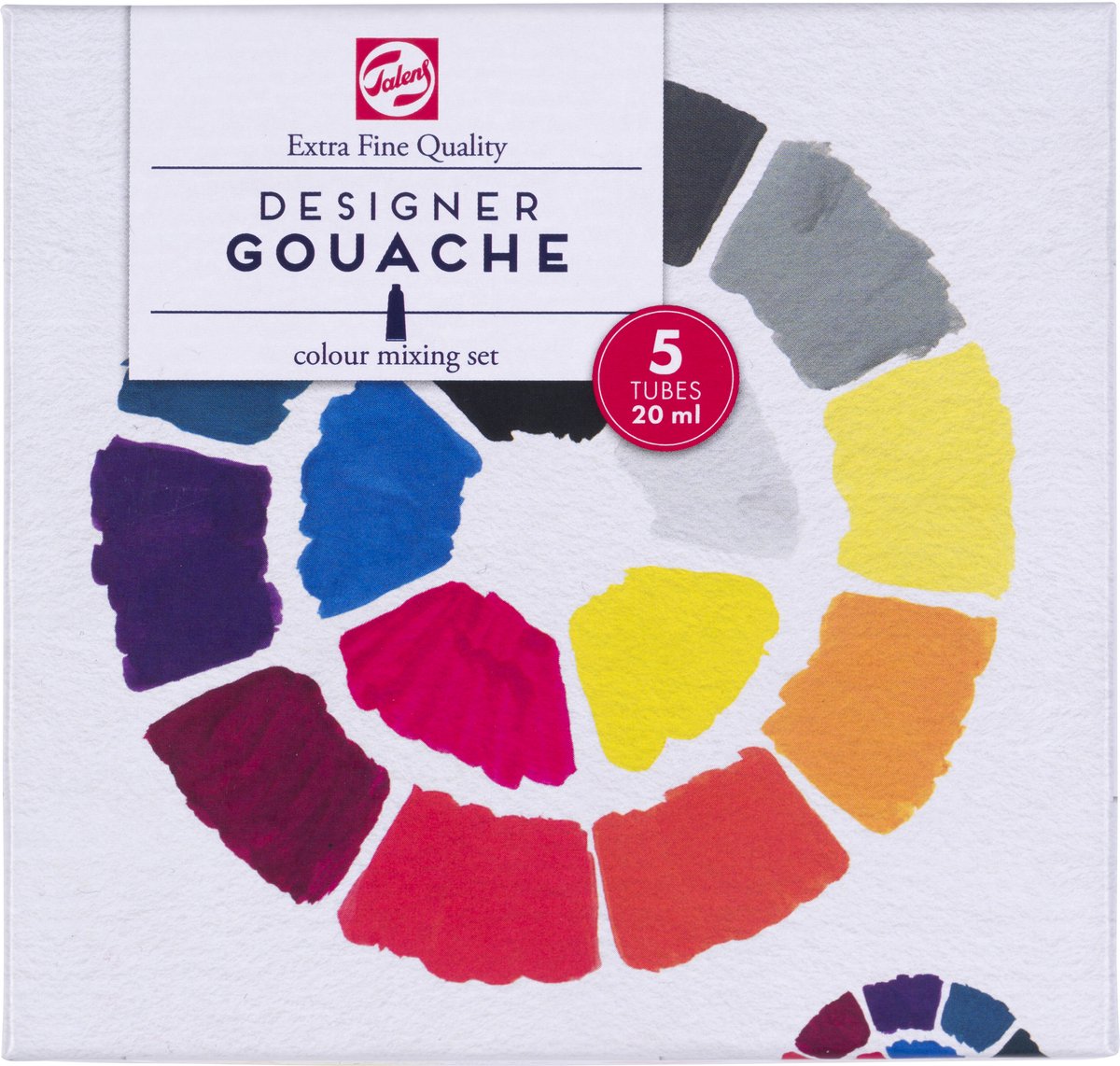 TALENS Gouache Extra feines Mixtet, 5x20 ml Röhrchen