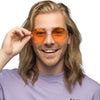 Boland Party Brille Hippie XL Oranje